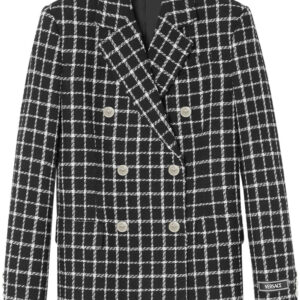 Versace  double-breasted tweed blazer