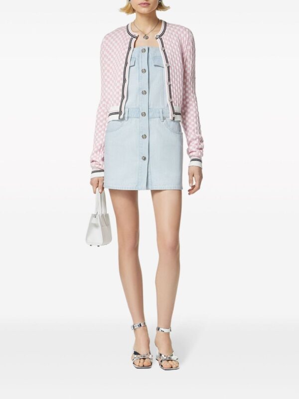 Versace Medusa-buttons denim minidress - Image 2