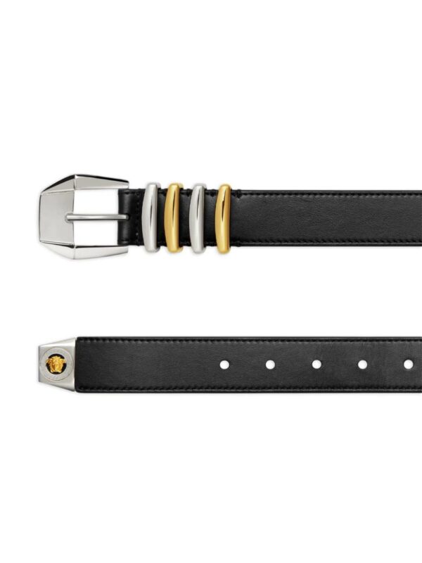 Versace  Medusa-motif leather belt - Image 2
