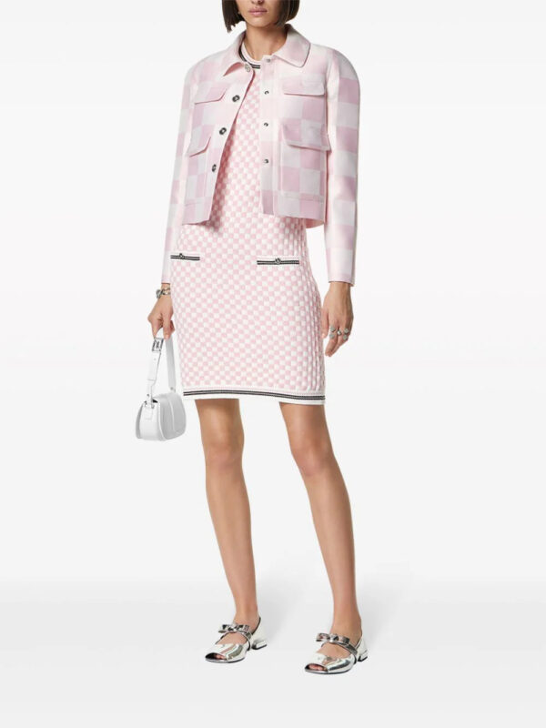 Versace  checked knitted minidress - Image 2