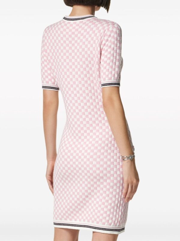 Versace  checked knitted minidress - Image 3