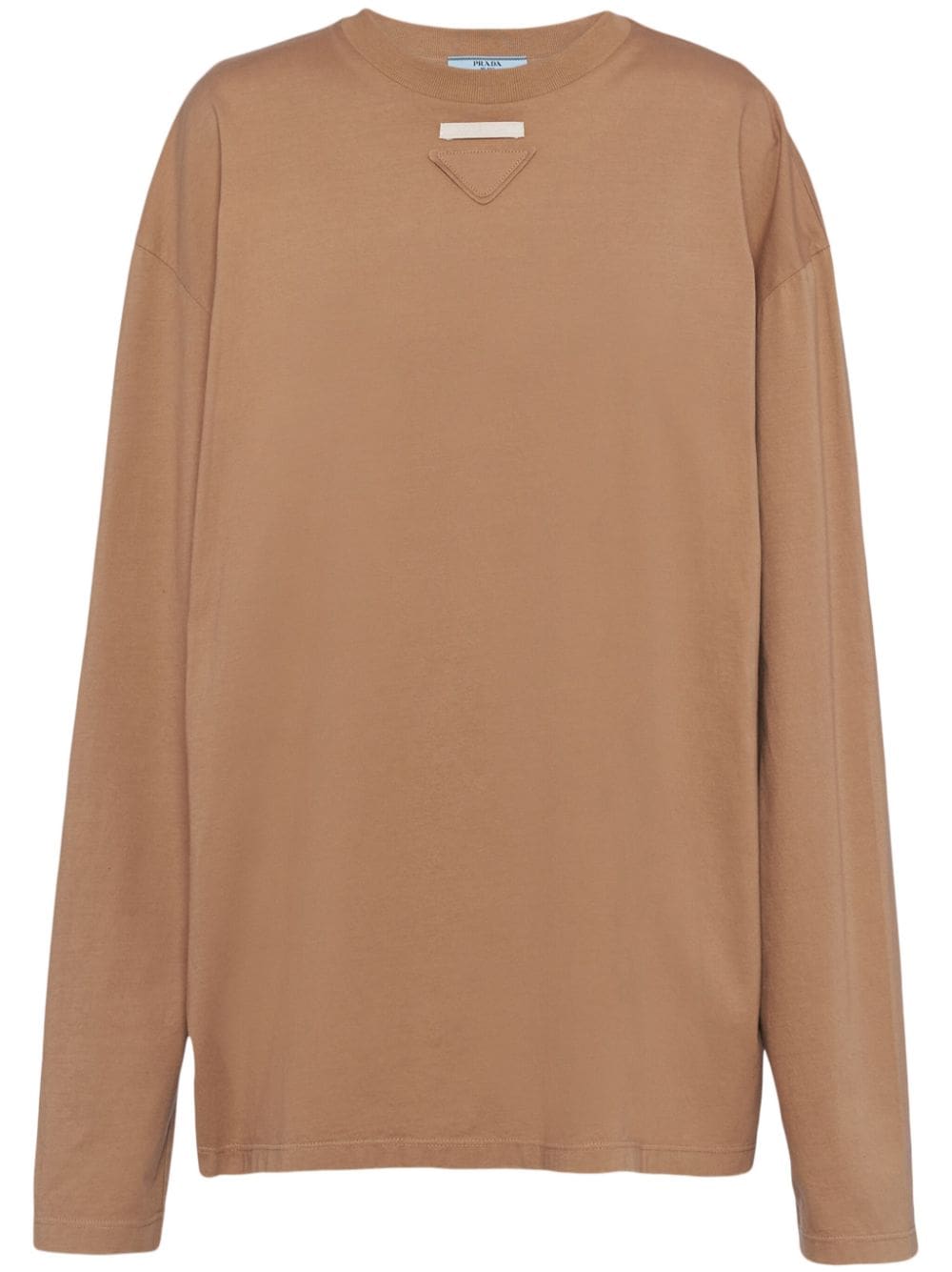 Prada triangle-logo jersey T-shirt