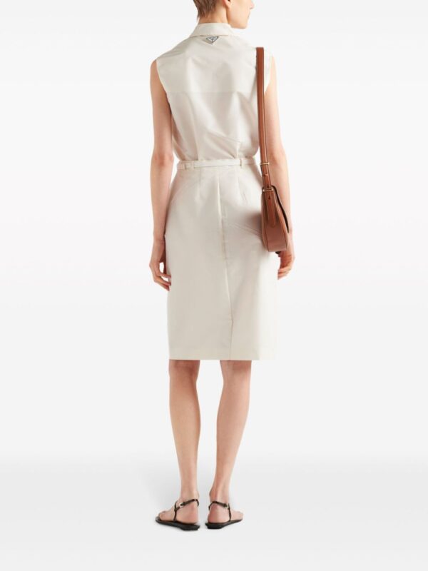 Prada  zip-up sleeveless faille shirt - Image 3