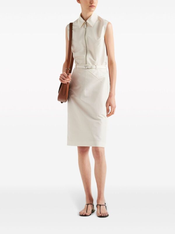 Prada  zip-up sleeveless faille shirt - Image 2