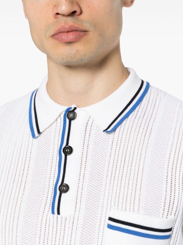 Dsquared2 open-knit polo shirt - Image 5