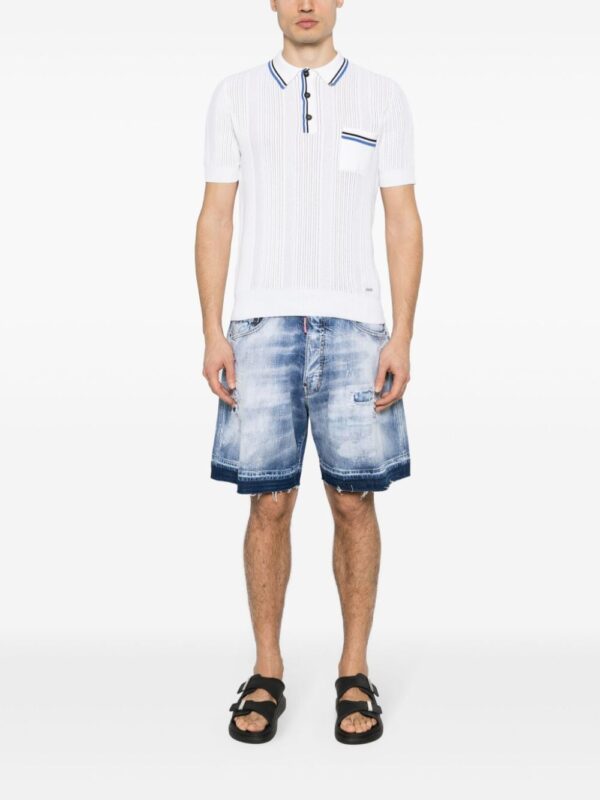 Dsquared2 open-knit polo shirt - Image 2