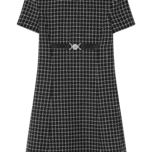 Versace Medusa '95 checked minidress