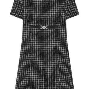 Versace Medusa '95 checked minidress
