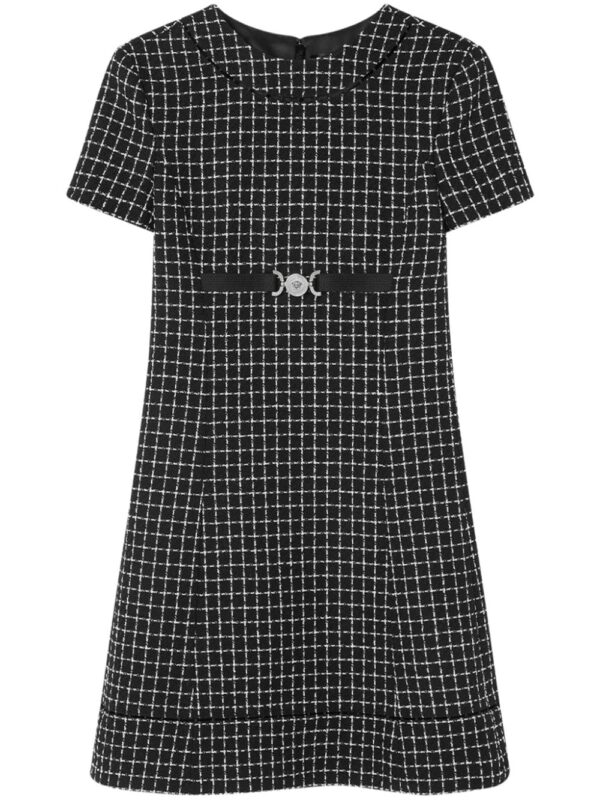 Versace Medusa '95 checked minidress