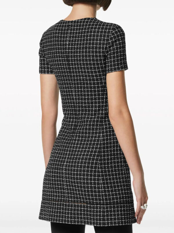 Versace  Medusa '95 checked minidress - Image 4
