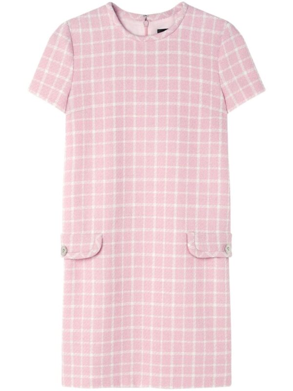 Versace Contrasto tweed minidress