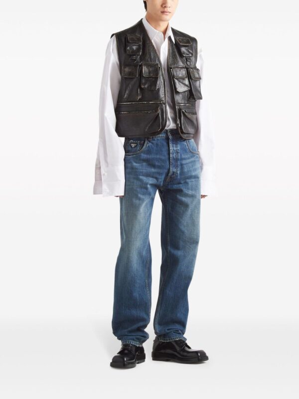 Prada  leather cargo vest - Image 2