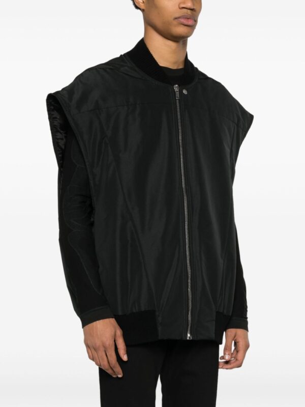 Rick Owens  ribbed-collar padded jacket - Image 3