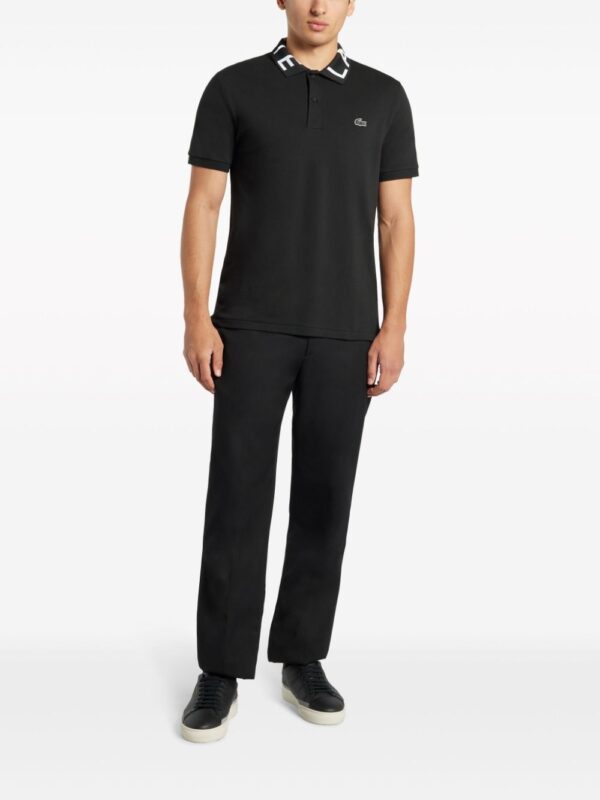 Lacoste branded collar logo-appliqué polo shirt - Image 2