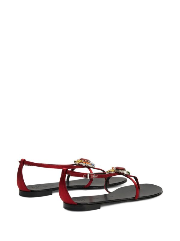 Giuseppe Zanotti  Tarassacum crystal-embellished flat sandals - Image 3