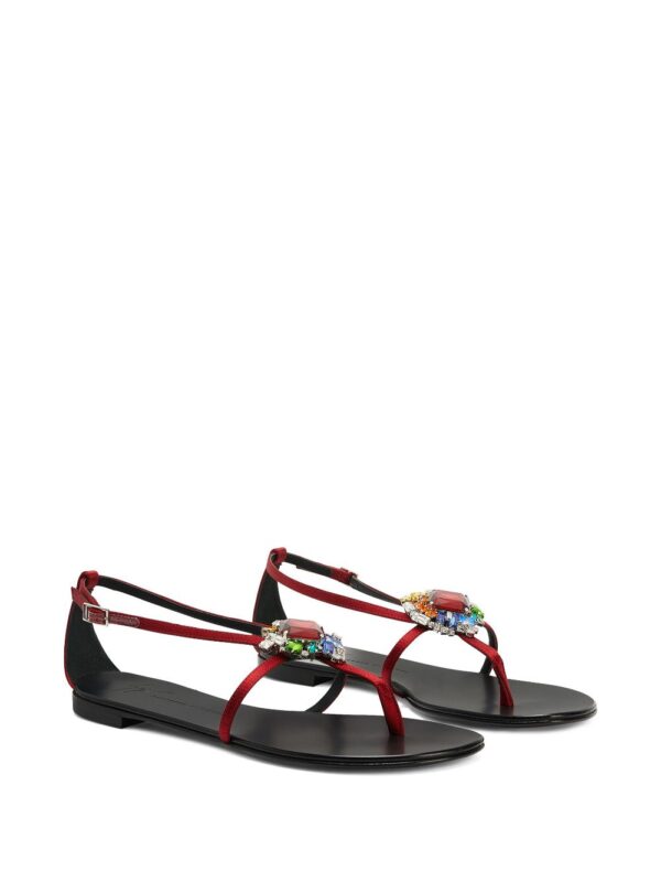 Giuseppe Zanotti  Tarassacum crystal-embellished flat sandals - Image 2