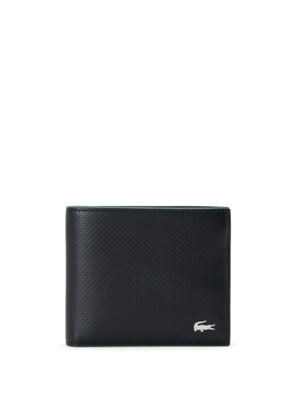 Lacoste logo-plaque leather wallet
