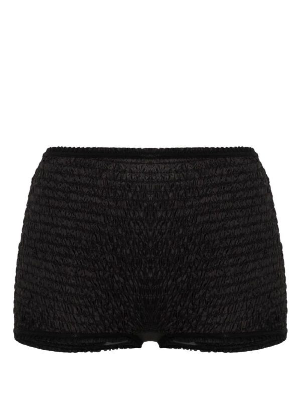 Maison Margiela  four-stitch-logo shirred briefs