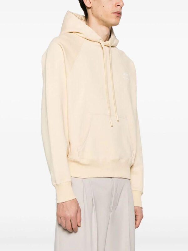 AMI Paris  logo-print cotton hoodie - Image 2