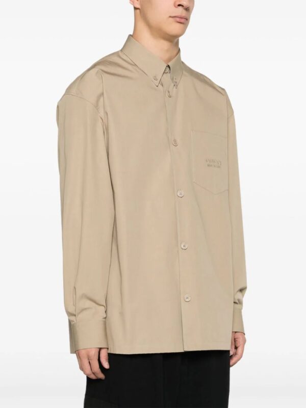 Gucci  logo-embroidered cotton shirt - Image 3