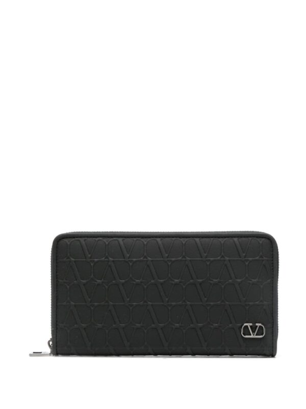 Valentino Garavani Toile Iconographe-embossed leather wallet - Image 2