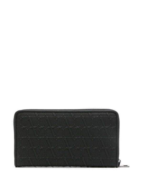 Valentino Garavani Toile Iconographe-embossed leather wallet