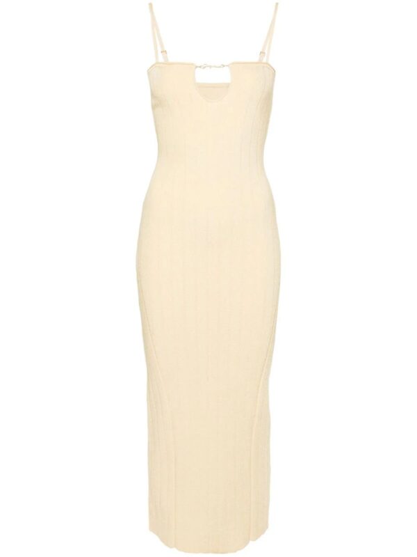 Jacquemus  Sierra ribbed midi dress