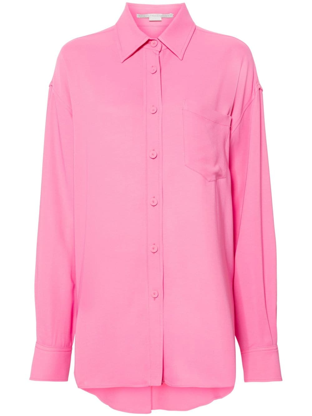 Stella McCartney drop-shoulder crepe shirt