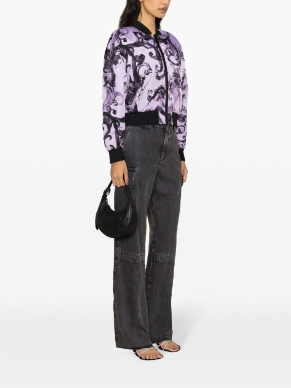 Versace Jeans Couture  Watercolor Couture reversible bomber jacket - Image 3