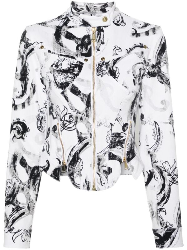 Versace Jeans Couture  Watercolor Couture denim jacket