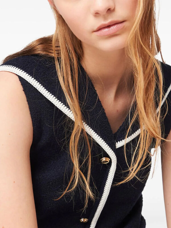 Miu Miu  sleeveless bouclé mini dress - Image 3