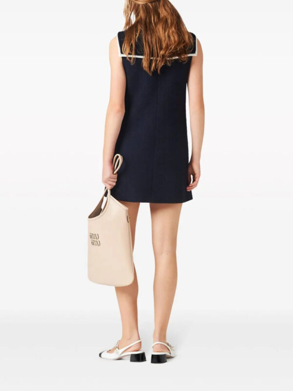 Miu Miu  sleeveless bouclé mini dress - Image 4