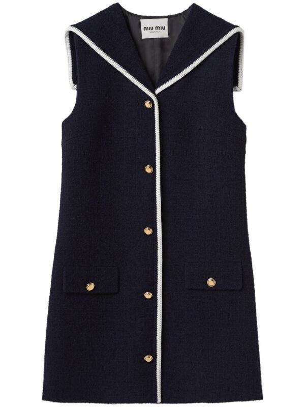 Miu Miu  sleeveless bouclé mini dress
