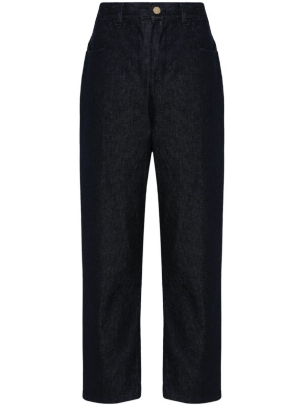Moncler  logo-patch tapered-leg jeans