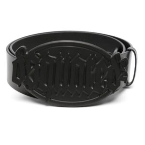 Louis Vuitton Gothic logo-buckle leather belt