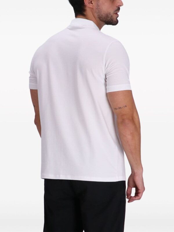Karl Lagerfeld embroidered-logo stretch-cotton polo shirt - Image 4