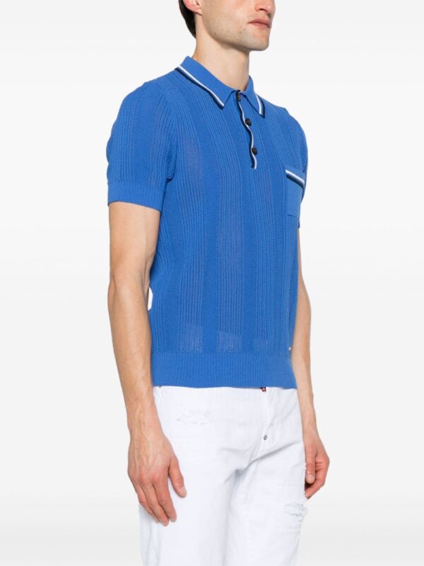DSQUARED2  crochet-knit polo shirt - Image 3