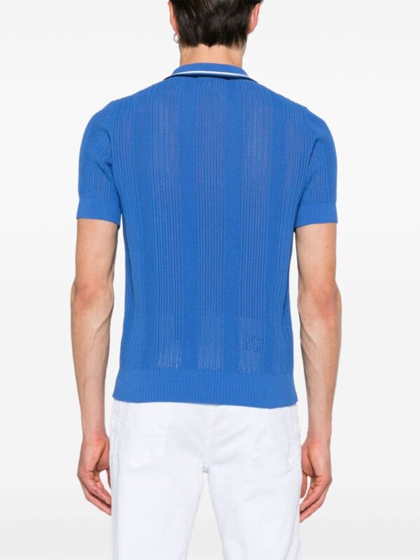 DSQUARED2  crochet-knit polo shirt - Image 4
