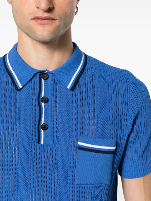 Dsquared2 crochet-knit polo shirt - Image 5