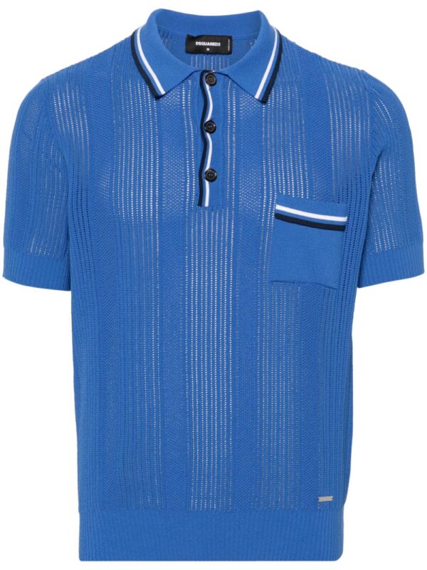 DSQUARED2  crochet-knit polo shirt