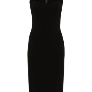 Dolce & Gabbana square-neck sleeveless midi dress