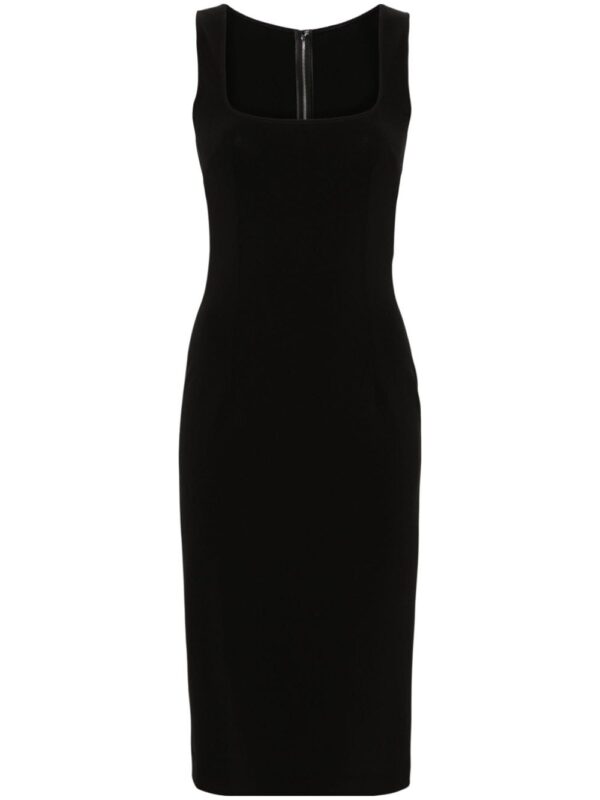 Dolce & Gabbana square-neck sleeveless midi dress