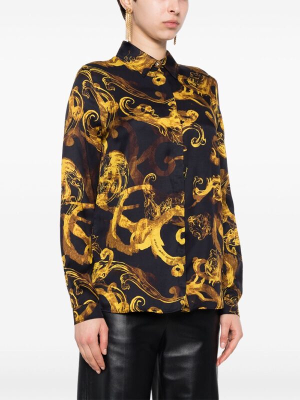 Versace Jeans Couture  Watercolour Couture-print shirt - Image 3