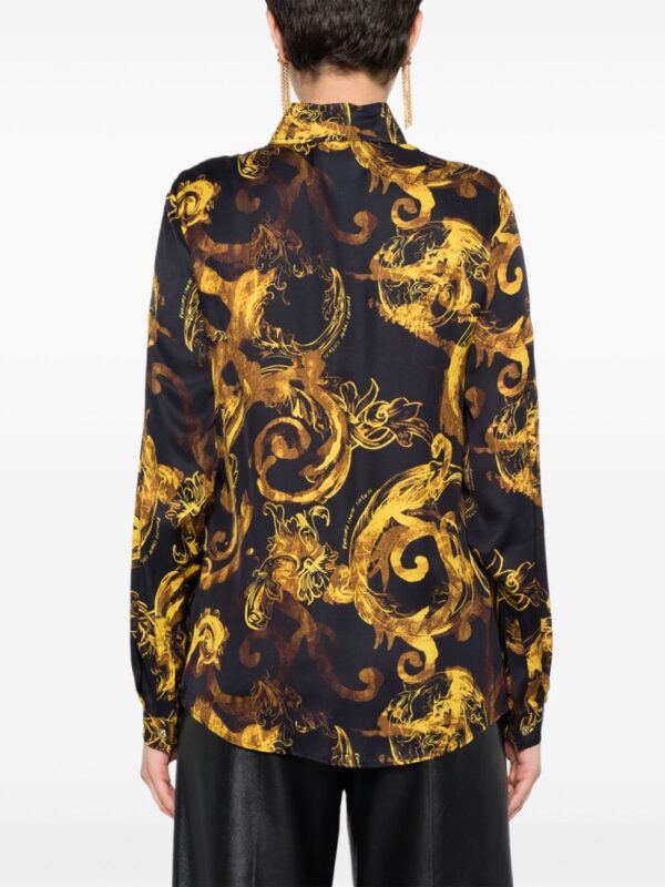 Versace Jeans Couture  Watercolour Couture-print shirt - Image 4