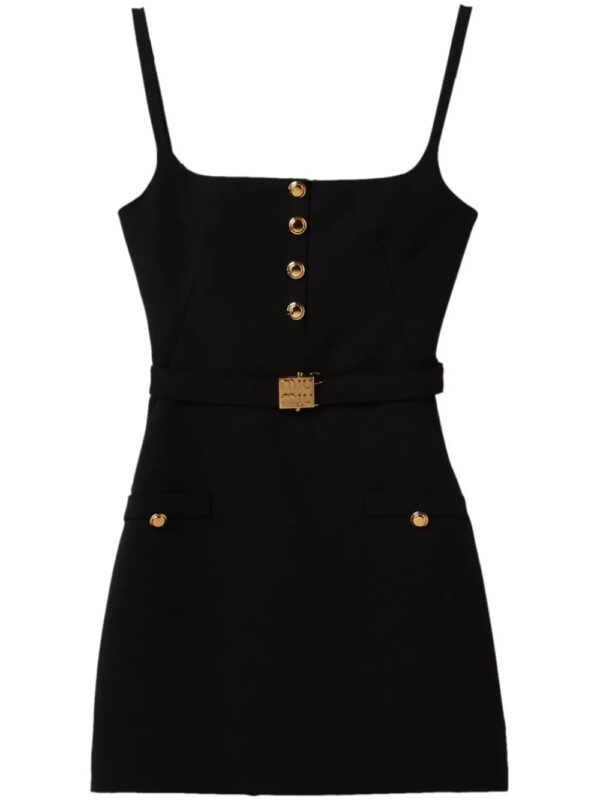 Miu Miu  belted wool minidress