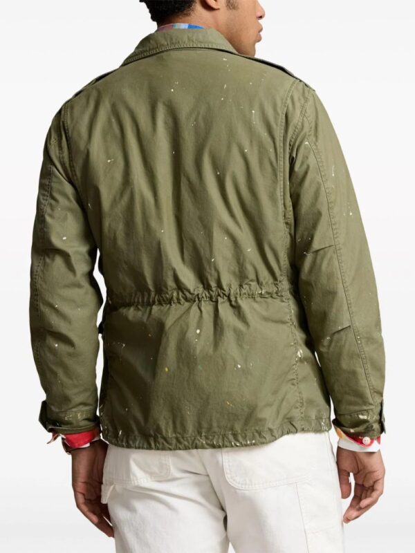 Polo Ralph Lauren  paint-splatter twill military jacket - Image 4