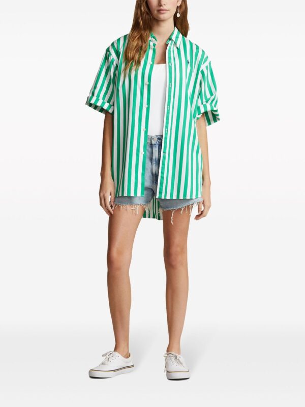 Polo Ralph Lauren  logo-print striped shirt - Image 2