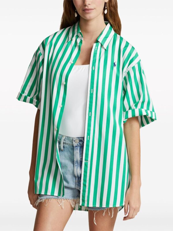 Polo Ralph Lauren  logo-print striped shirt - Image 3