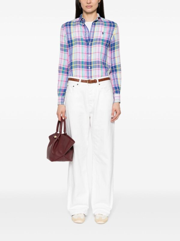 Polo Ralph Lauren  Polo Pony checked linen shirt - Image 2