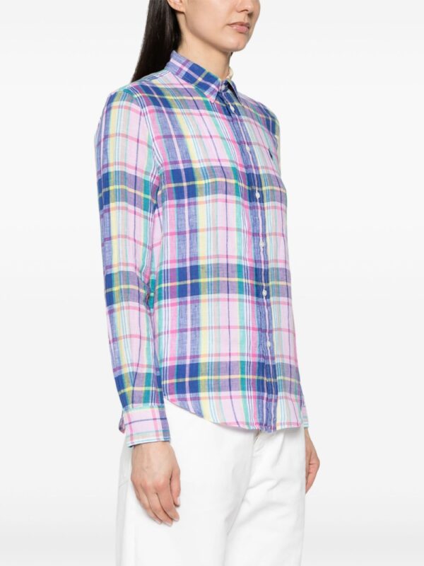 Polo Ralph Lauren  Polo Pony checked linen shirt - Image 3